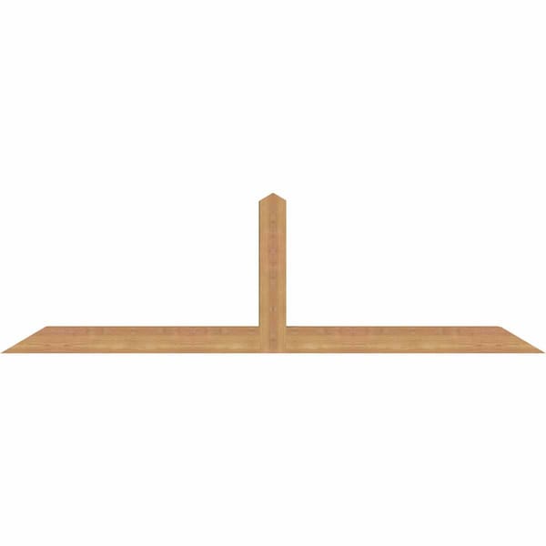 Ekena Millwork Portland Smooth Timber Gable Bracket, Western Red Cedar, 72"W x 21"H x 3 1/2"D x 3 1/2"F, 7/12 Pitch GBW072X21X0404POR00SWR - main